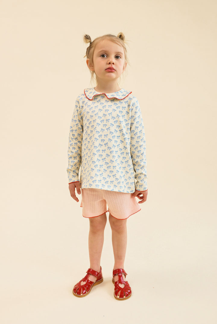 [Floss] Liva Pointelle Shorts - Soft Rose