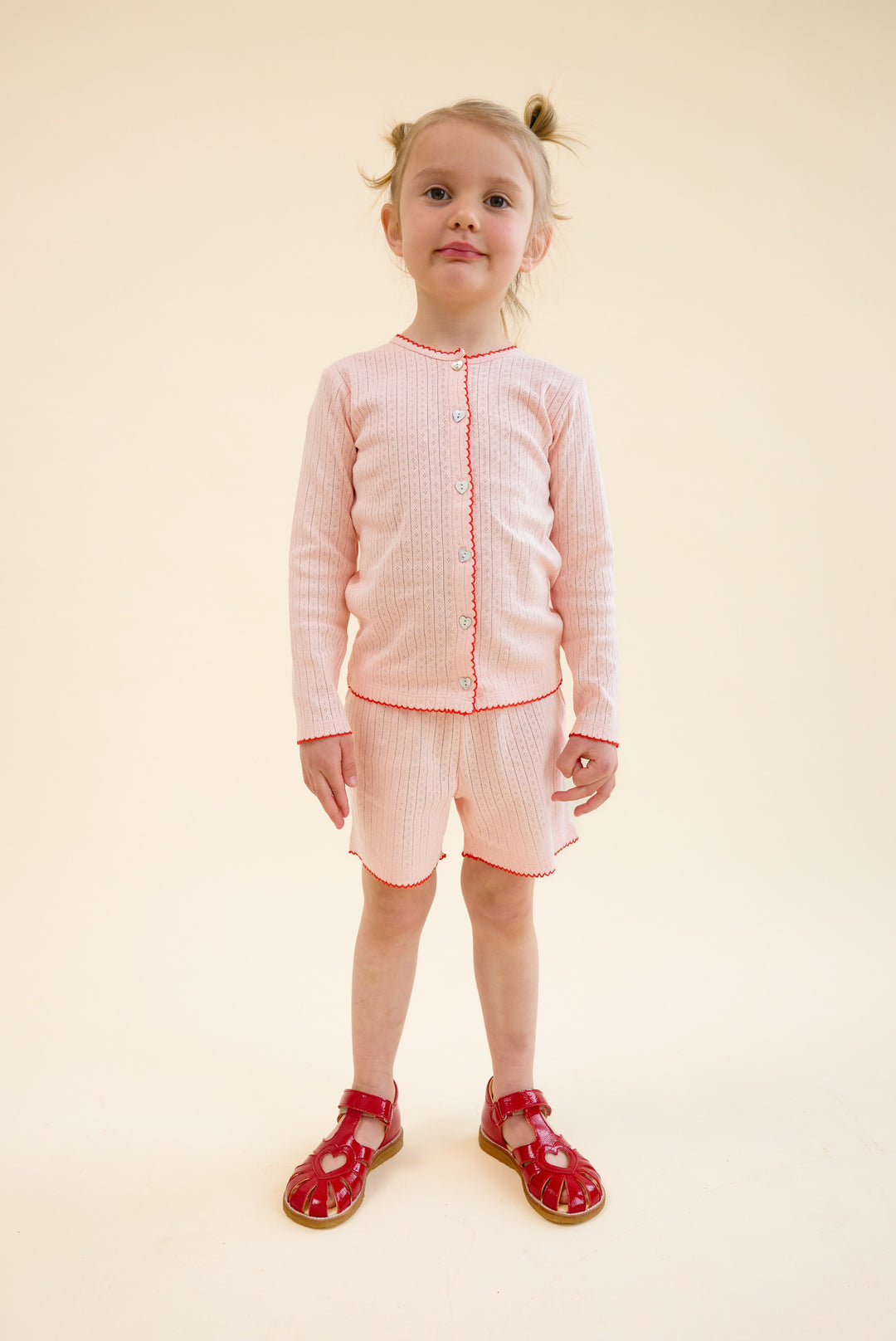 [Floss] Liva Pointelle Shorts - Soft Rose