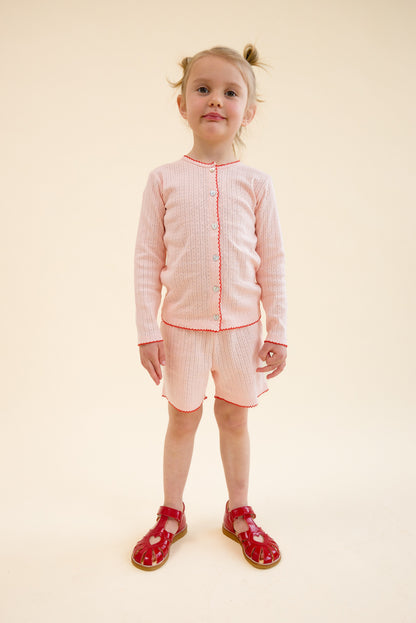 [Floss] Liva Pointelle Shorts - Soft Rose