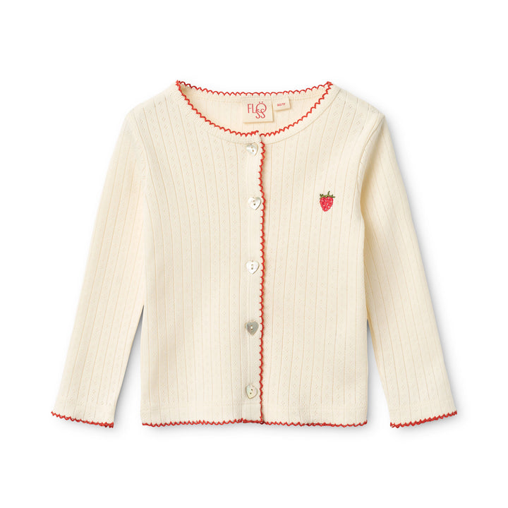 [Floss] Flora Pointelle Cardigan - Gentle Cream