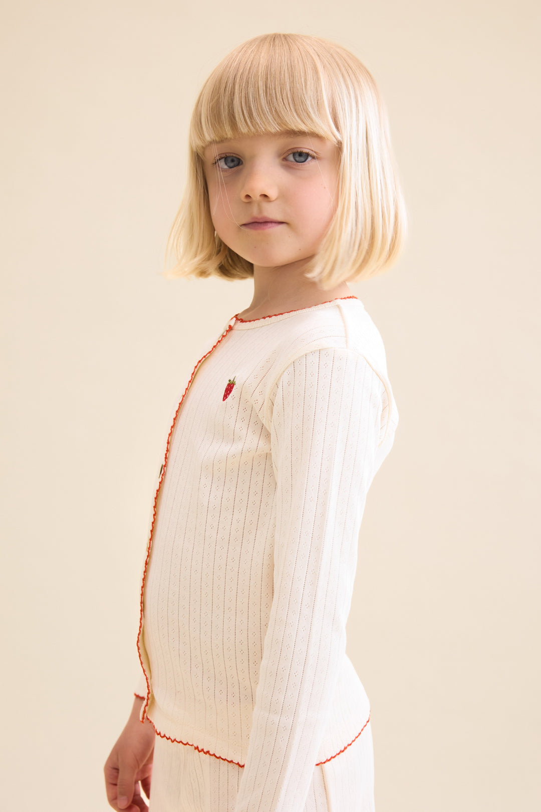 [Floss] Flora Pointelle Cardigan - Gentle Cream