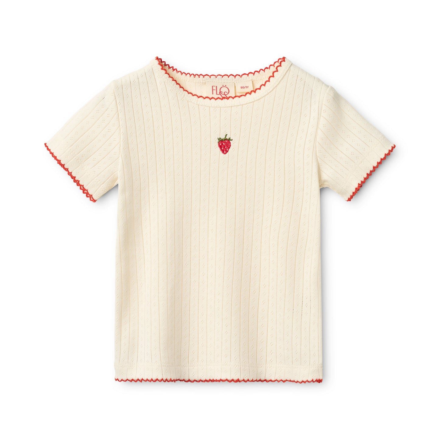 [Floss] Flora SS Pointelle Blouse - Gentle Cream