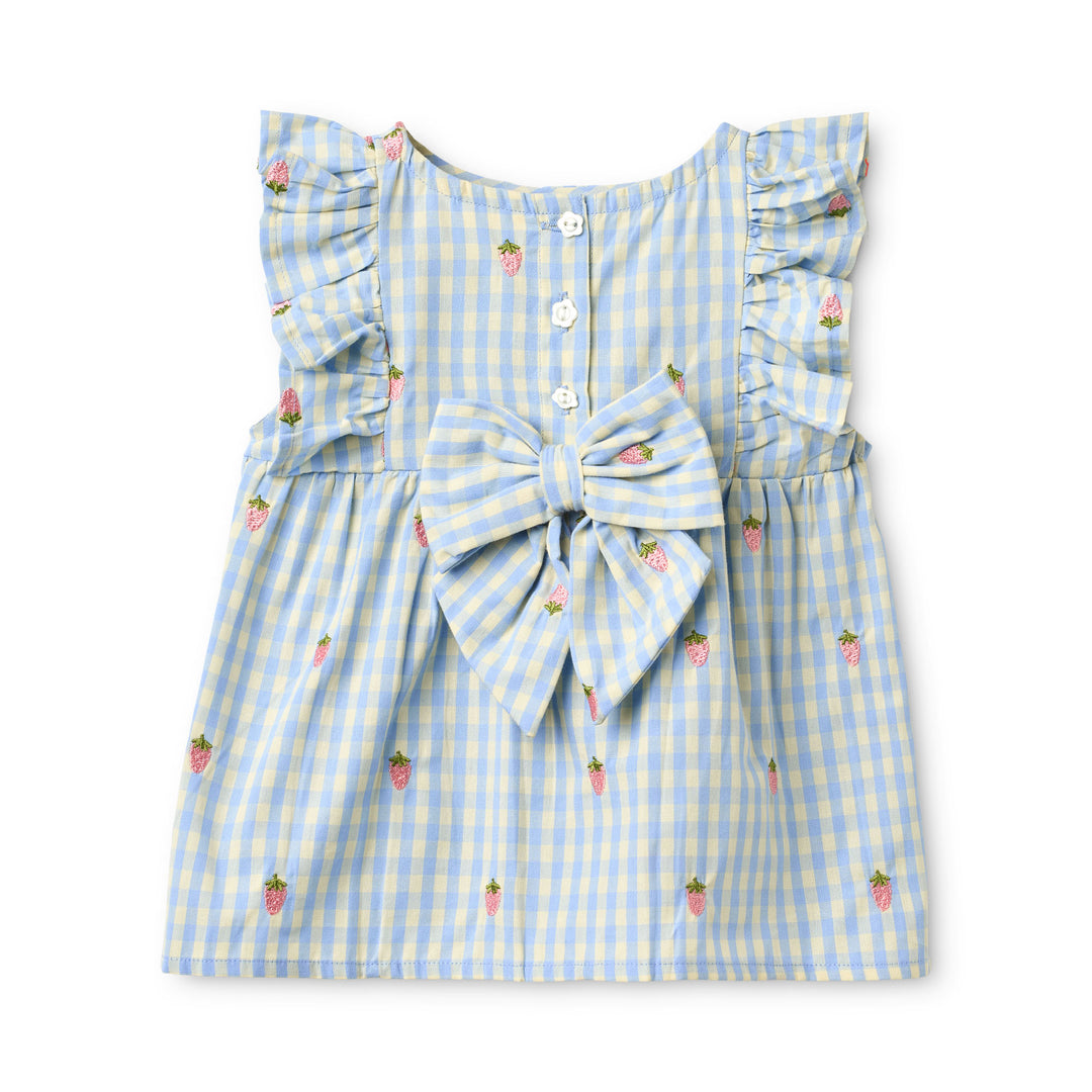 [Floss]  Mille Baby SS Set - Red - Sky Berry Gingham