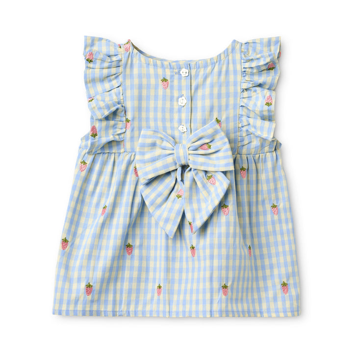 [Floss]  Mille Baby SS Set - Red - Sky Berry Gingham