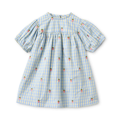 [Floss] Mille SS Dress - Sky Berry Gingham