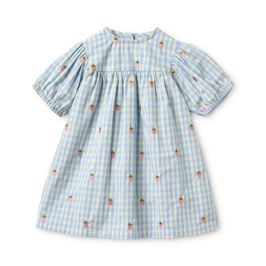 [Floss] Mille SS Dress - Sky Berry Gingham