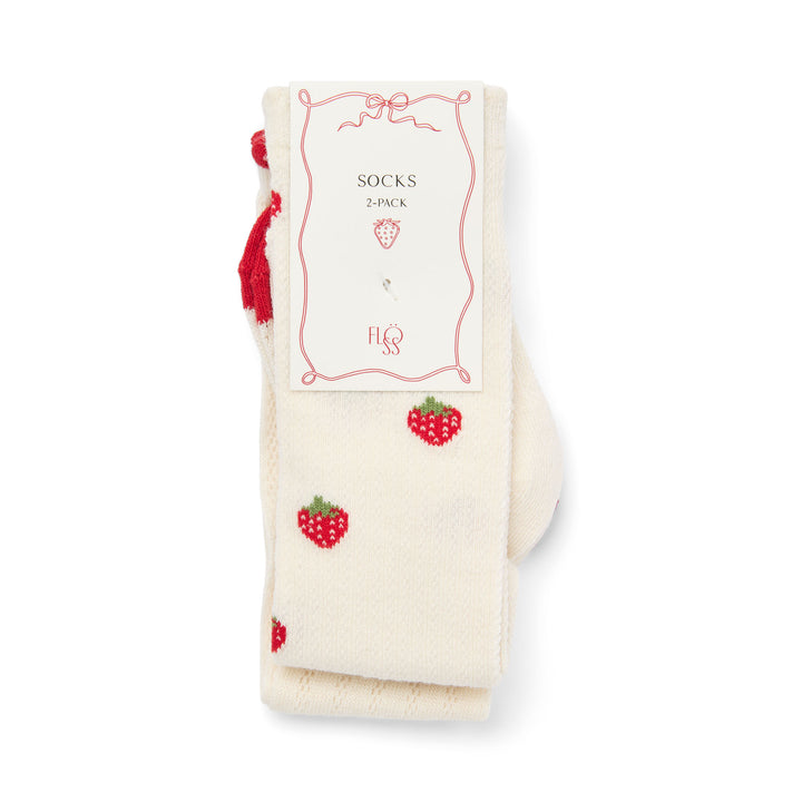 [Floss] Vanda Socks 2-pack - Berry Pointelle