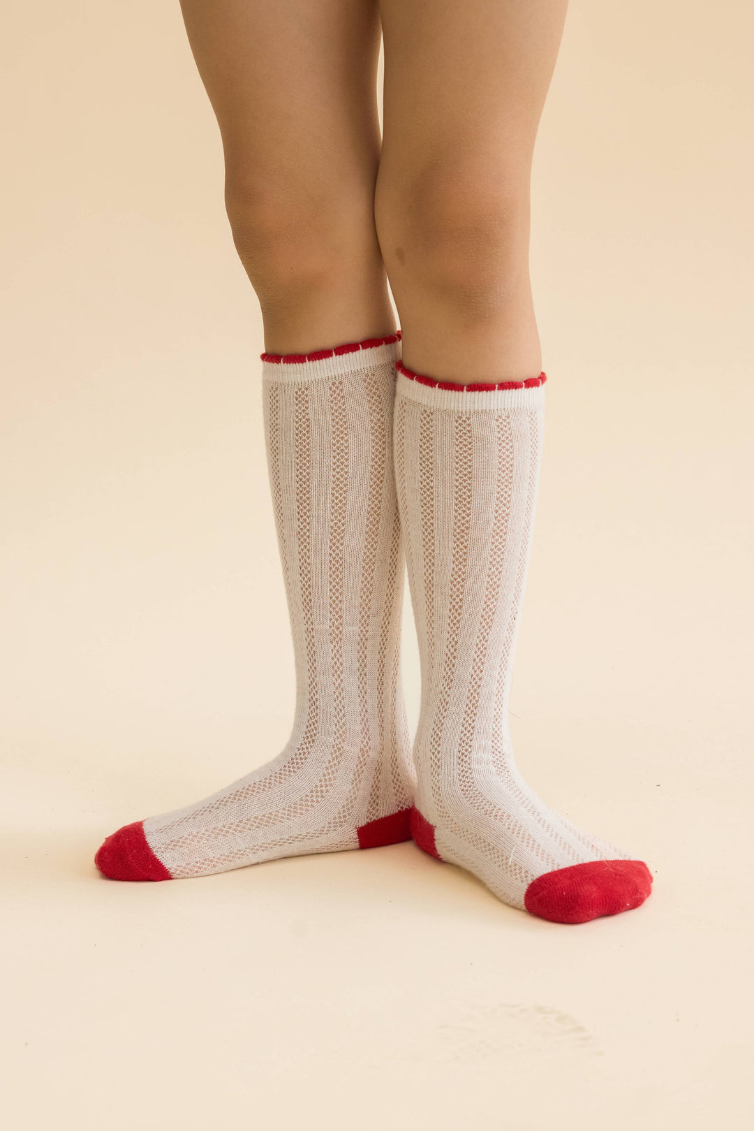 [Floss] Vanda Socks 2-pack - Berry Pointelle