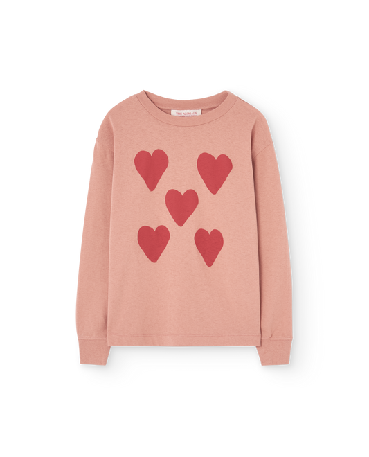 [TAO] Dog Kid Long Sleeve T-shirt - Dusty Coral