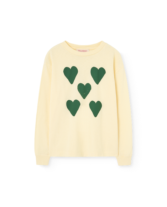 [TAO] Dog Kid Long Sleeve T-shirt - Flan Yellow