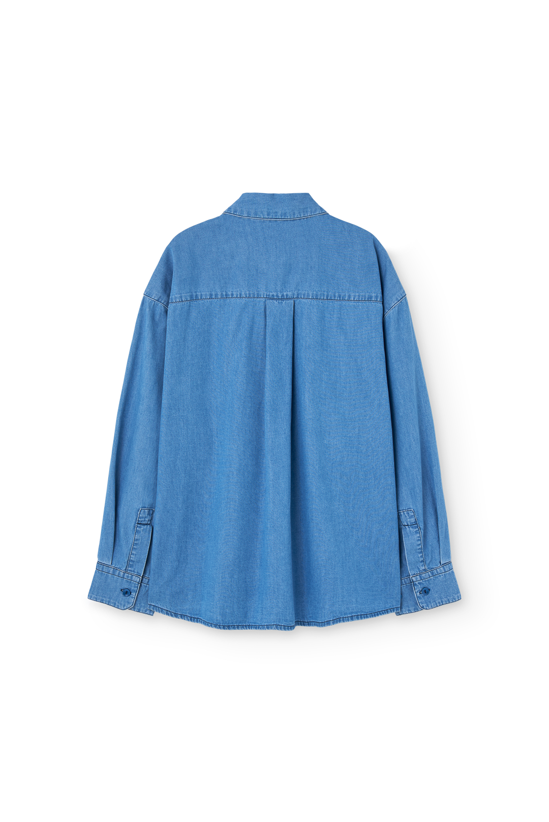 [TAO]Wolf Denim Kid Shirt - Dusty Blue