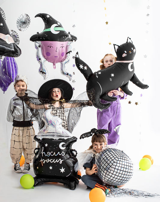 [PartyDeco]Foil balloon Cauldron, 64,5x109,5 cm, mix
