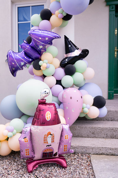 [PartyDeco]Foil balloon Haunted House, 89,5x116,5 cm, mix