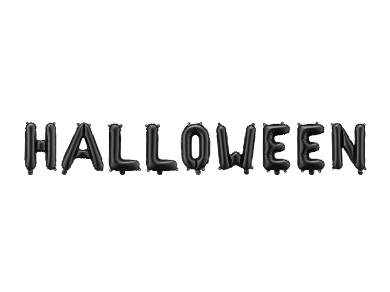 [PartyDeco]Foil balloon Halloween, 280x46cm Black