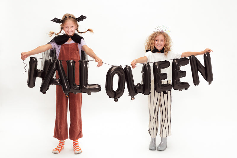 [PartyDeco]Foil balloon Halloween, 280x46cm Black