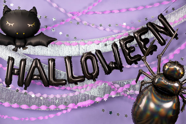 [PartyDeco]Foil balloon Halloween, 280x46cm Black