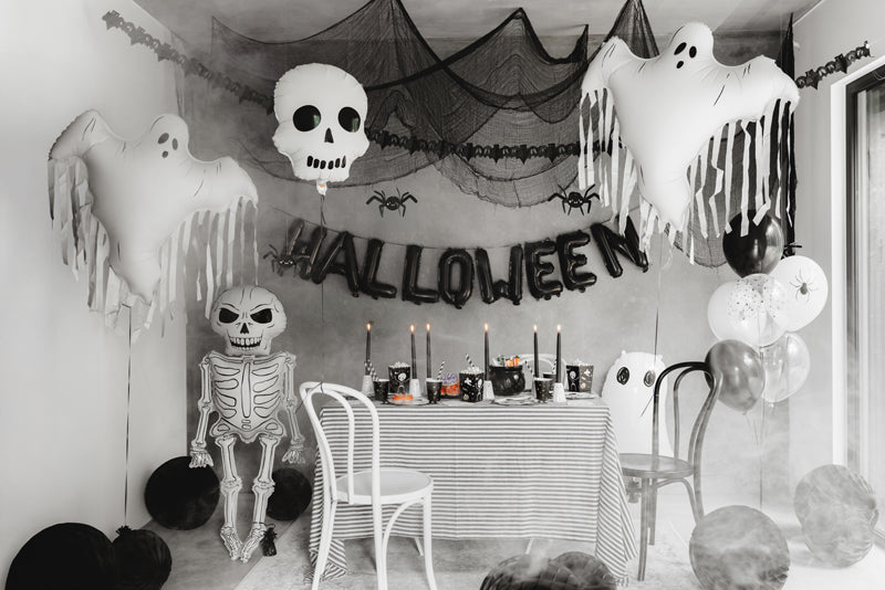[PartyDeco]Foil Balloon Ghost with Tassels, 93x86 cm, mix