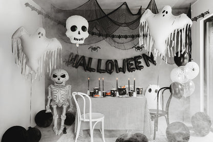 [PartyDeco]Foil Balloon Skull, 36x41 cm, mix