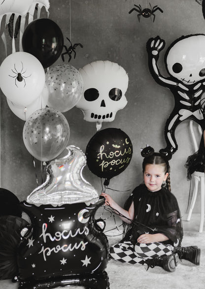 [PartyDeco]Foil Balloon Skull, 36x41 cm, mix