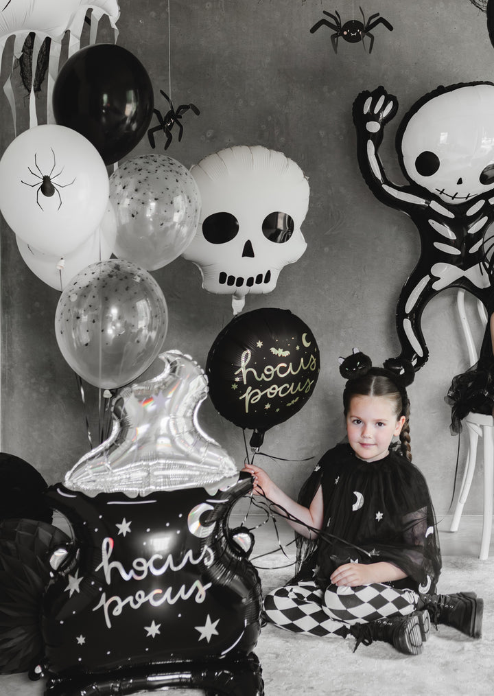 [PartyDeco]Foil Balloon Skull, 36x41 cm, mix
