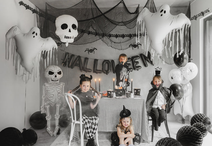 [PartyDeco]Foil Balloon Skull, 36x41 cm, mix