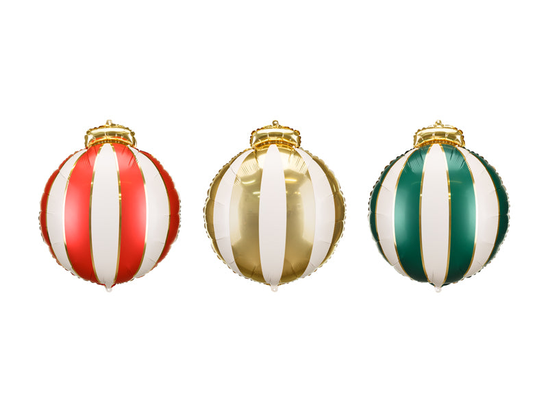 [PartyDeco]Foil Balloons Christmas Baubles, 42x46cm