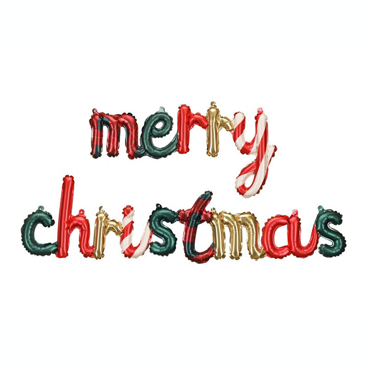 [PartyDeco]Foil Balloon Merry Christmas, 143 x 25 cm