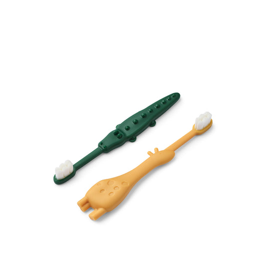 [Liewood] Fabio Toddler Toothbrush - Yellow/Green