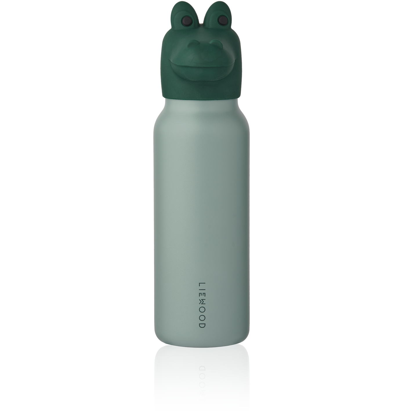[Liewood ] Falk Water Bottle w Crocodile Lid 350 ml - Peppermint / Garden Green