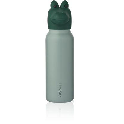 [Liewood ] Falk Water Bottle w Crocodile Lid 350 ml - Peppermint / Garden Green