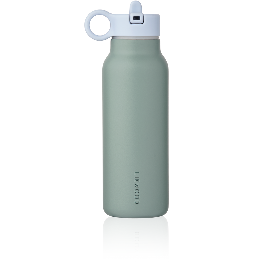 [Liewood ] Falk Water Bottle w Crocodile Lid 350 ml - Peppermint / Garden Green