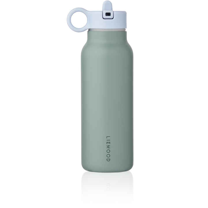 [Liewood ] Falk Water Bottle w Crocodile Lid 350 ml - Peppermint / Garden Green