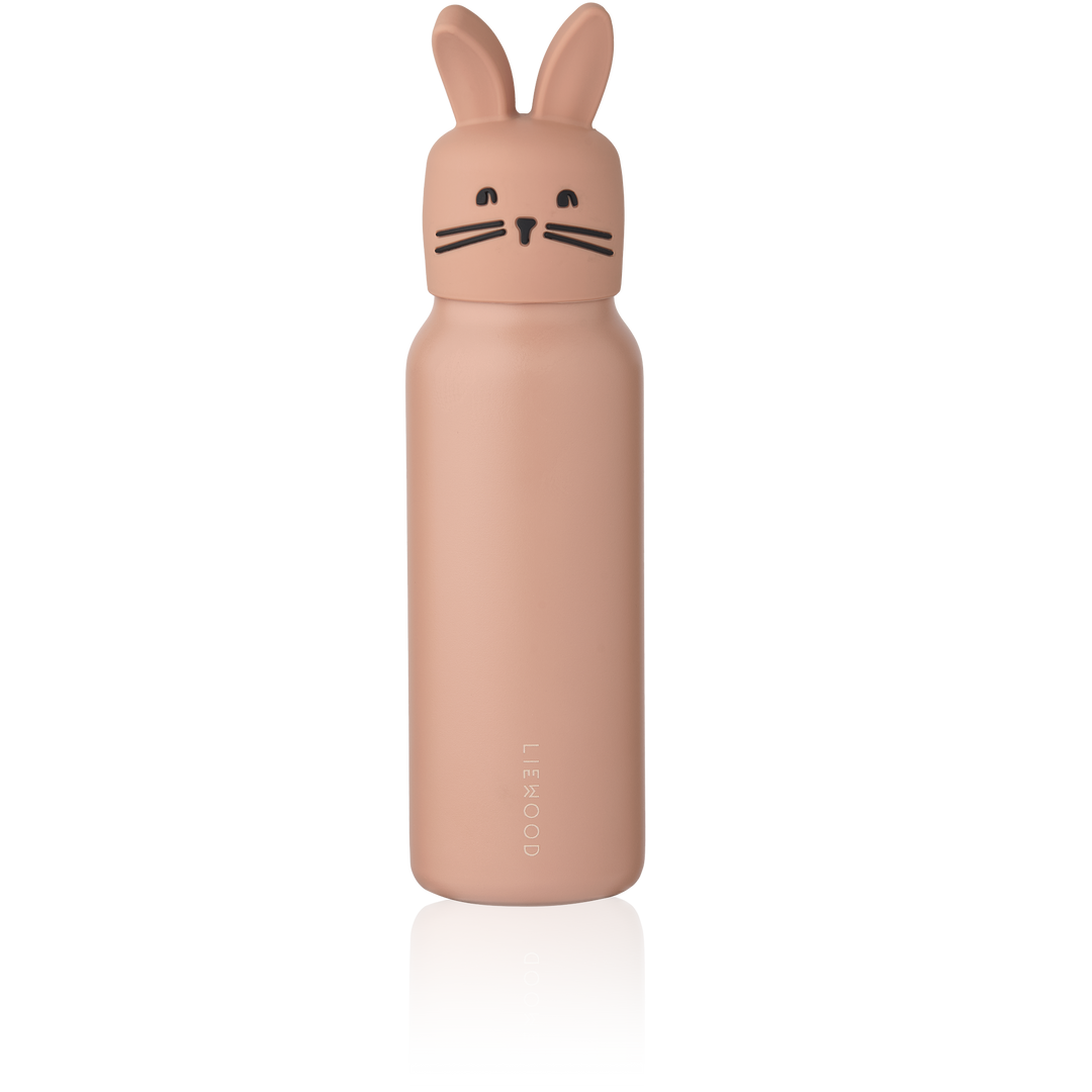 [Liewood ] Falk Water Bottle w Rabbit Lid 350 ml- Pale Tuscany