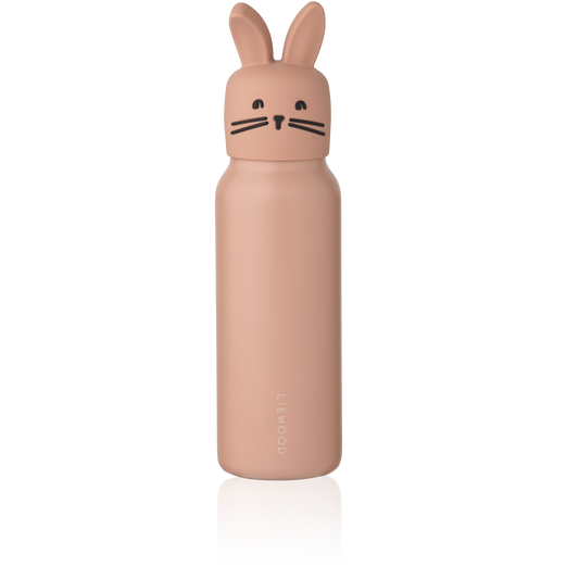 [Liewood ] Falk Water Bottle w Rabbit Lid 350 ml- Pale Tuscany
