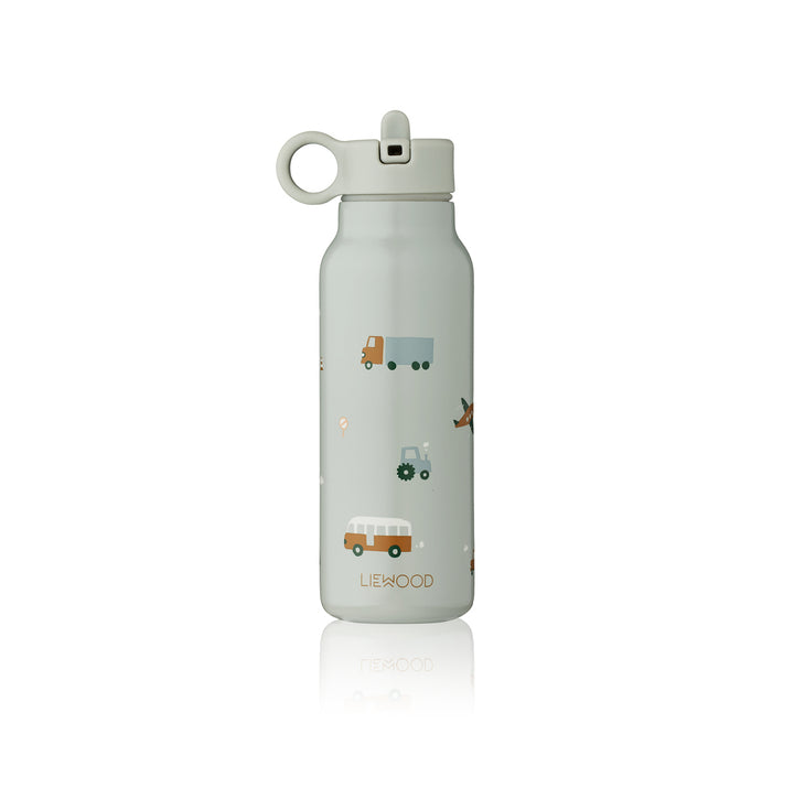 Liewood Falk water bottle 350ML - Vehicles/Dove mix