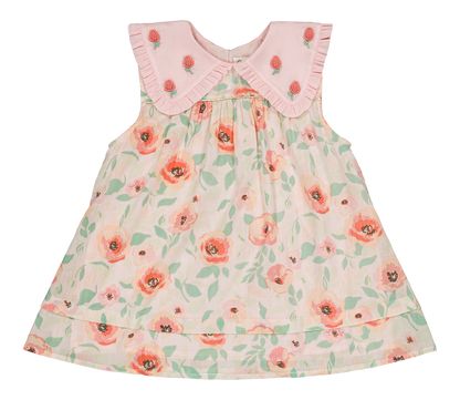 [Bachaa] Flamingo Blouse & Short Set - Poppy Print