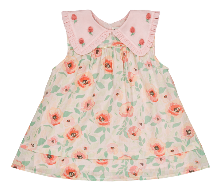 [Bachaa] Flamingo Blouse & Short Set - Poppy Print
