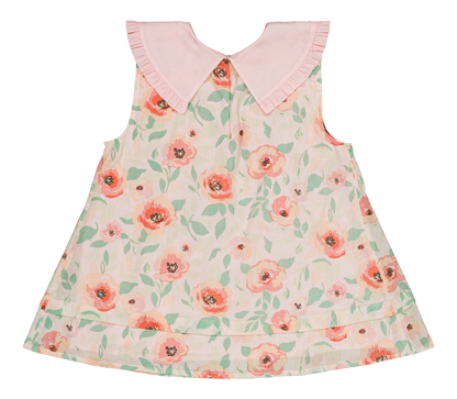 [Bachaa] Flamingo Blouse & Short Set - Poppy Print
