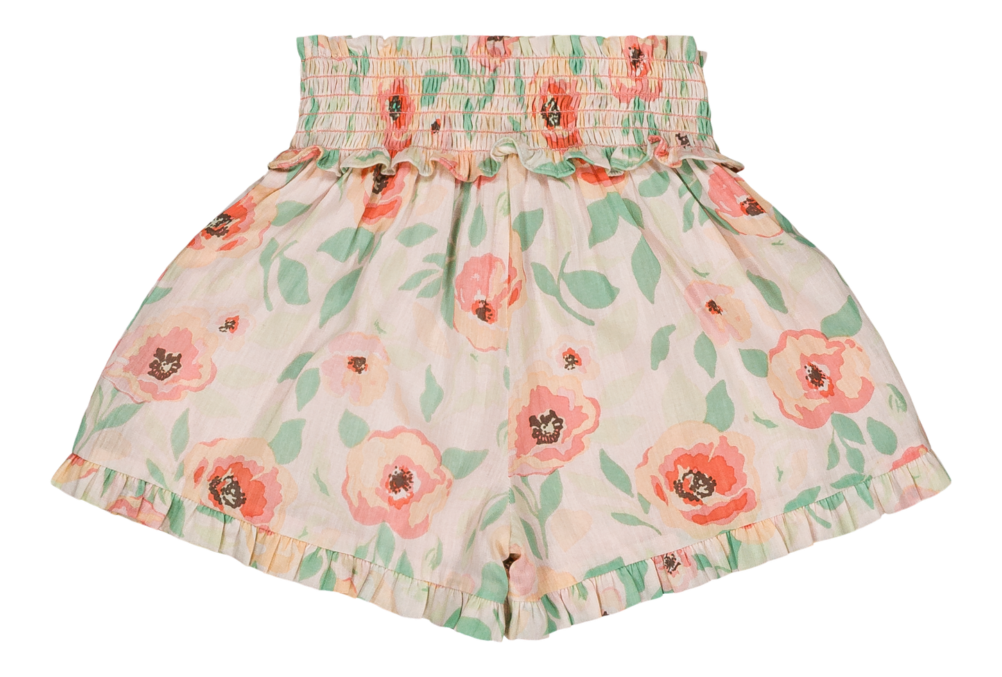 [Bachaa] Flamingo Blouse & Short Set - Poppy Print