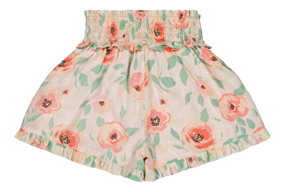 [Bachaa] Flamingo Blouse & Short Set - Poppy Print