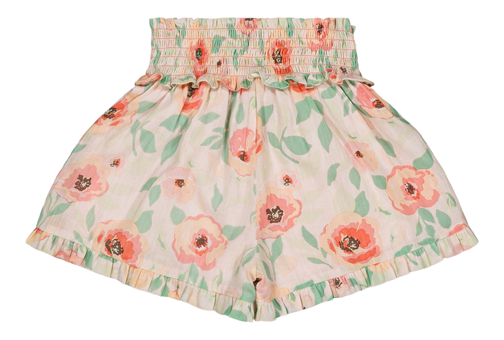 [Bachaa] Flamingo Blouse & Short Set - Poppy Print