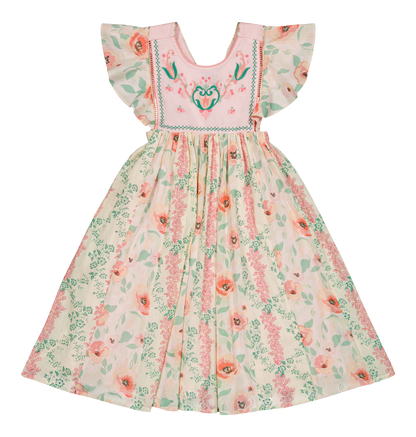 [Bachaa] Florilege Long Dress - Poppy / Arabesque  Print
