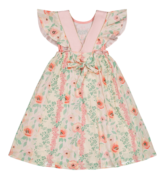 [Bachaa] Florilege Long Dress - Poppy / Arabesque  Print