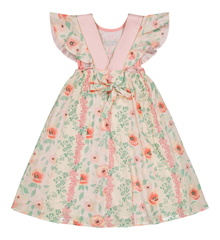 [Bachaa] Florilege Long Dress - Poppy / Arabesque  Print