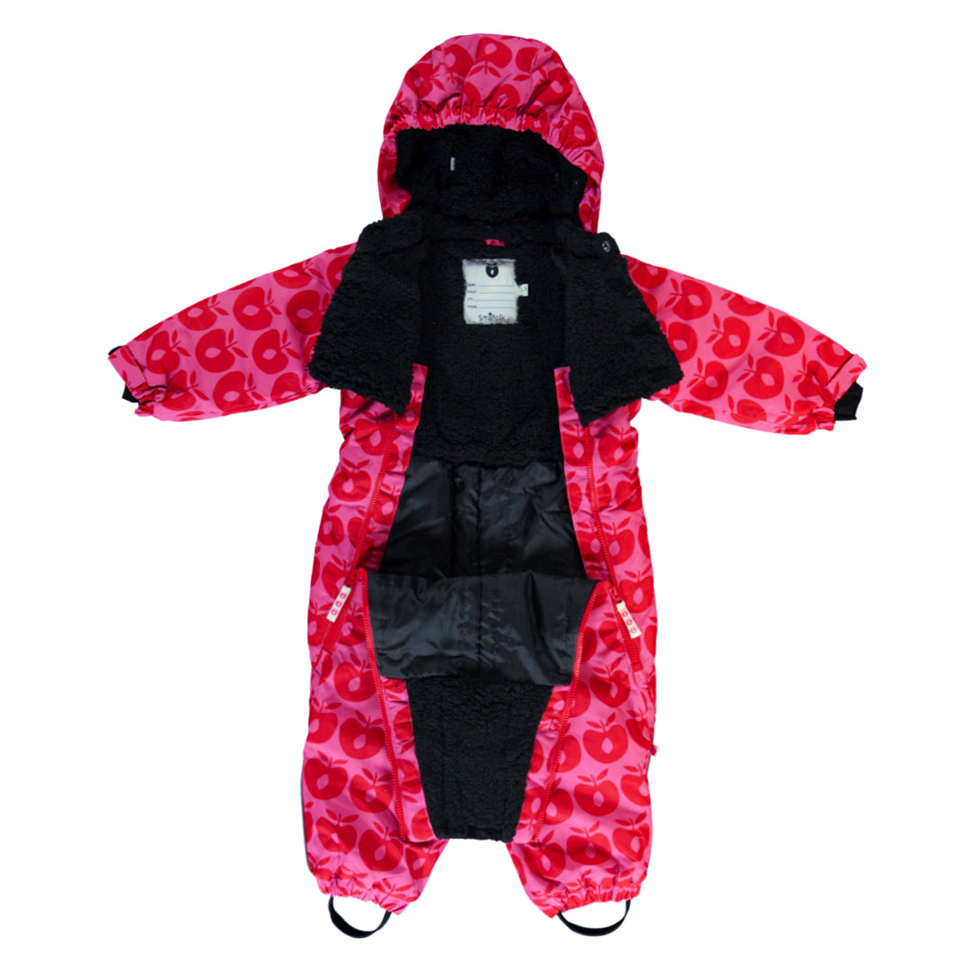 [Smafolk] Toddler Snowsuit With Apple - Pink