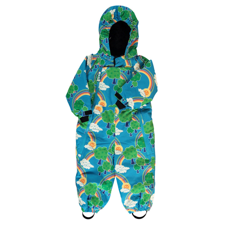 [Smafolk] Toddler Snowsuit With Rainbow - Ocean Blue