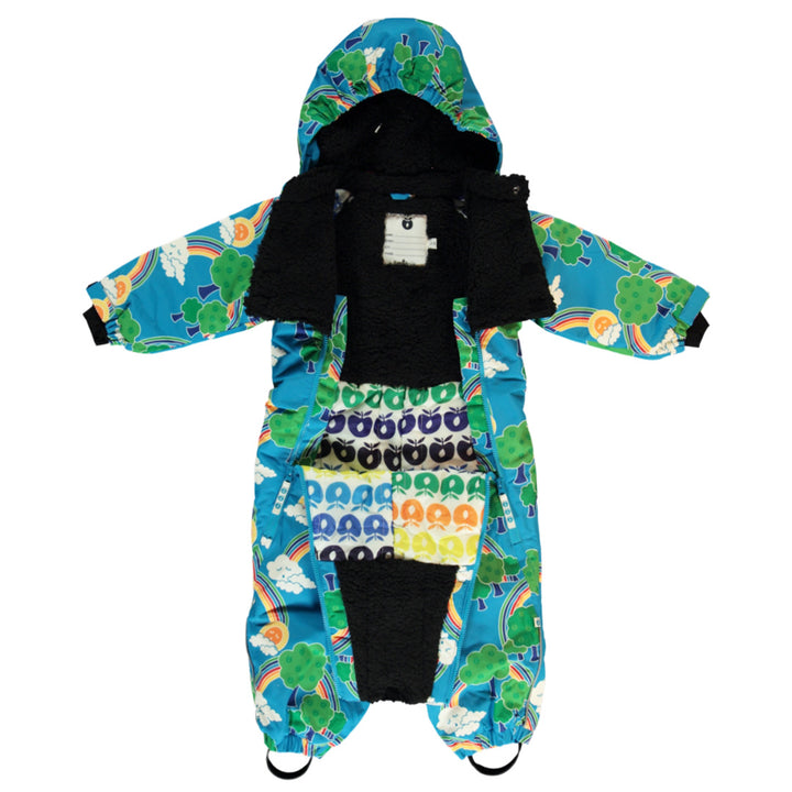 [Smafolk] Toddler Snowsuit With Rainbow - Ocean Blue