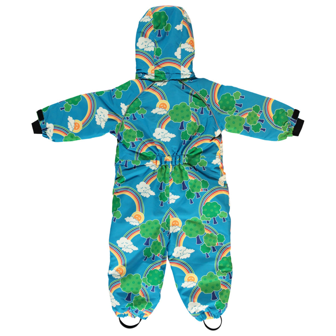 [Smafolk] Toddler Snowsuit With Rainbow - Ocean Blue