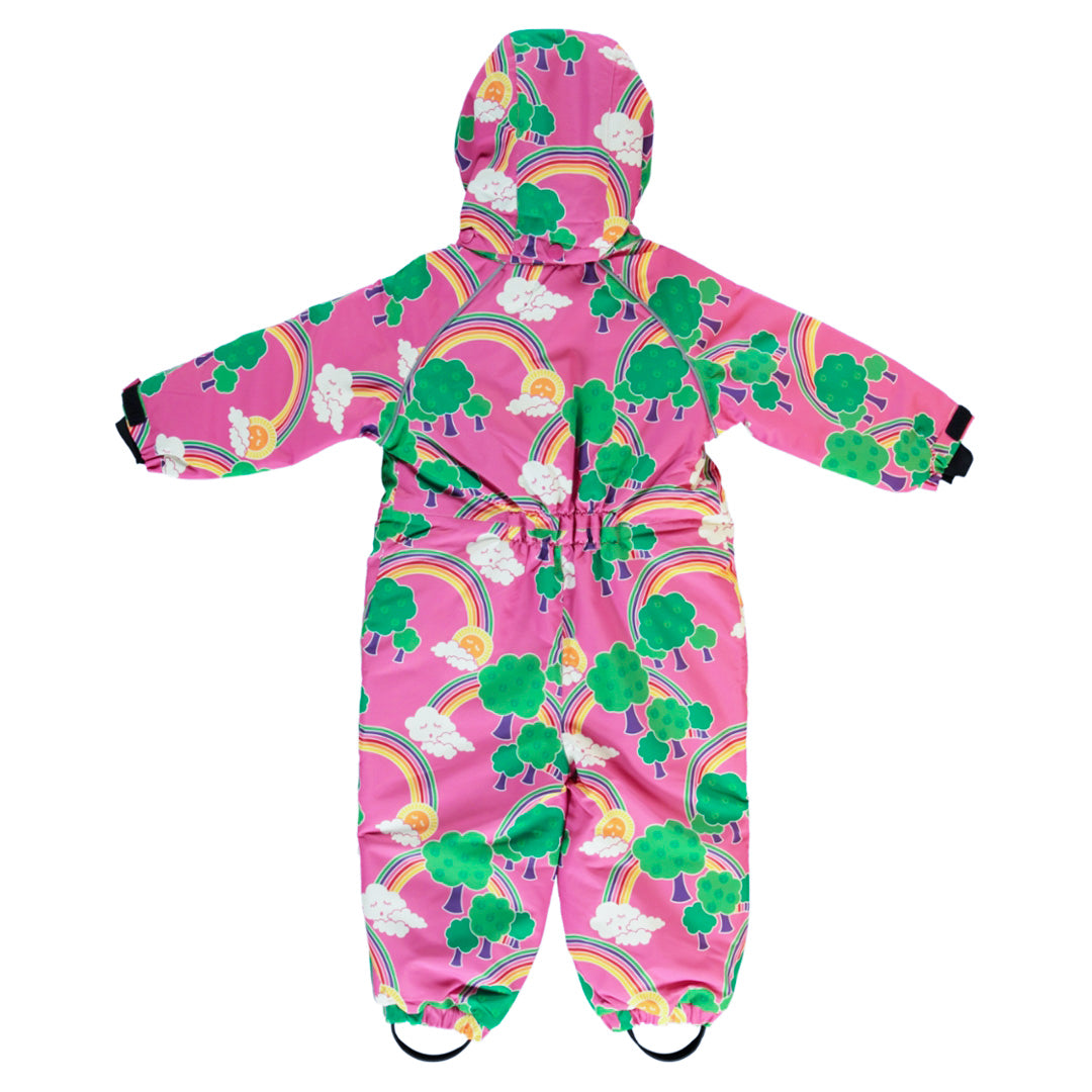 [Smafolk] Toddler Snowsuit With Rainbow - Pink