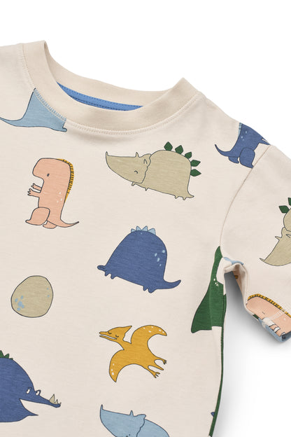 [Liewood]Francis Printed SS T-shirt-Dino roar / Sandy